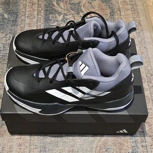 Adidas Youth Boys Black and White Sneakers